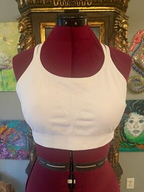 Soma White Seamless Racerback Sports Bralette